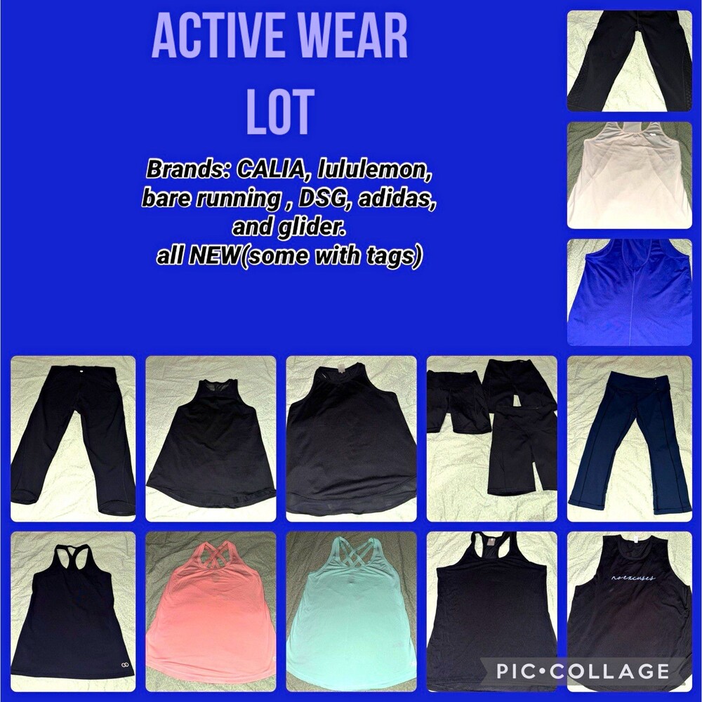 NWT AND NWOT CALIA adidas glyder lululemon DSG Activewear Lot SIZE M